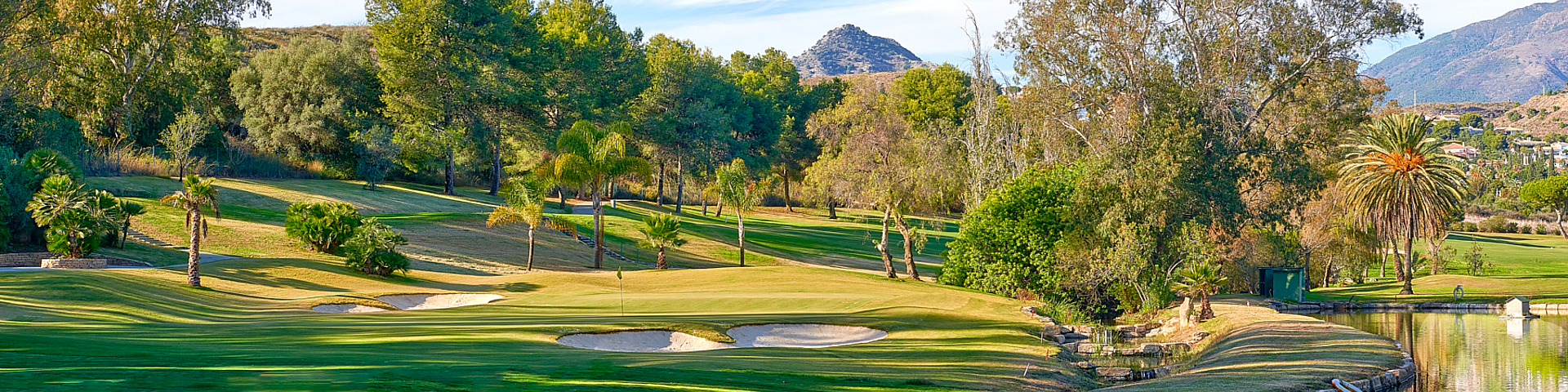 En vakker golfbane i solrike omgivelser på Costa del Sol